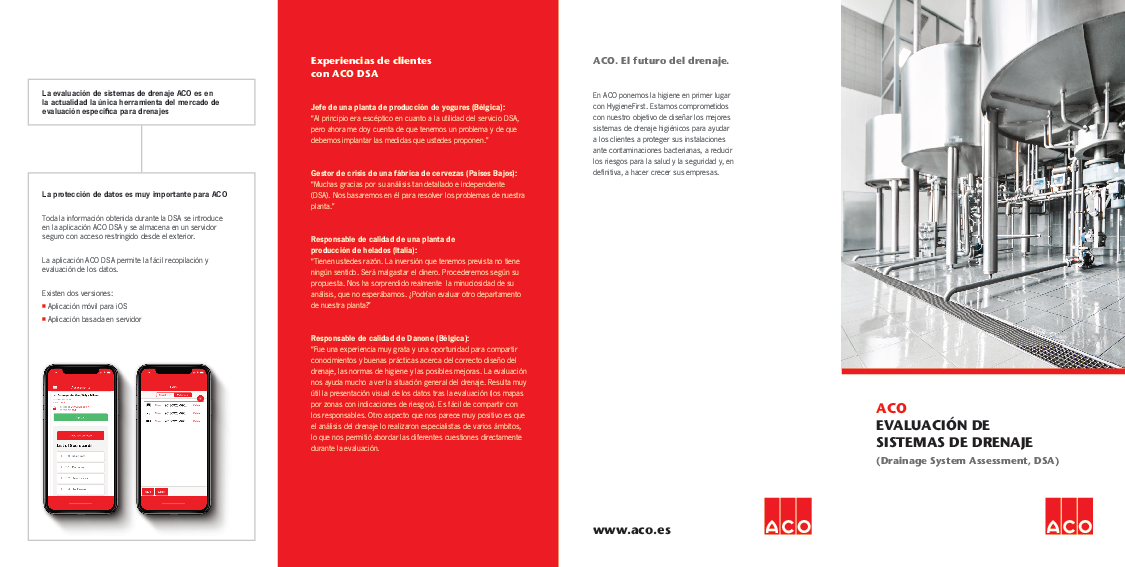 Serviço de avaliação de sistemas de drenagem ACO DSA