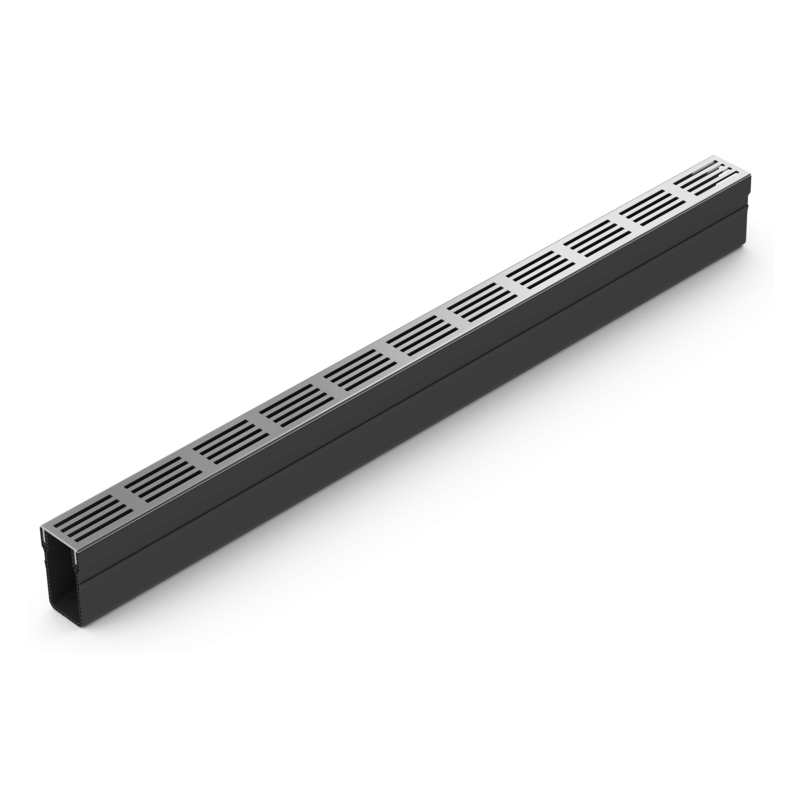 Slimline Rinnenelement Mit Rost Silber