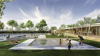 Piscinas en Castellar del Vallés (Barcelona, España)