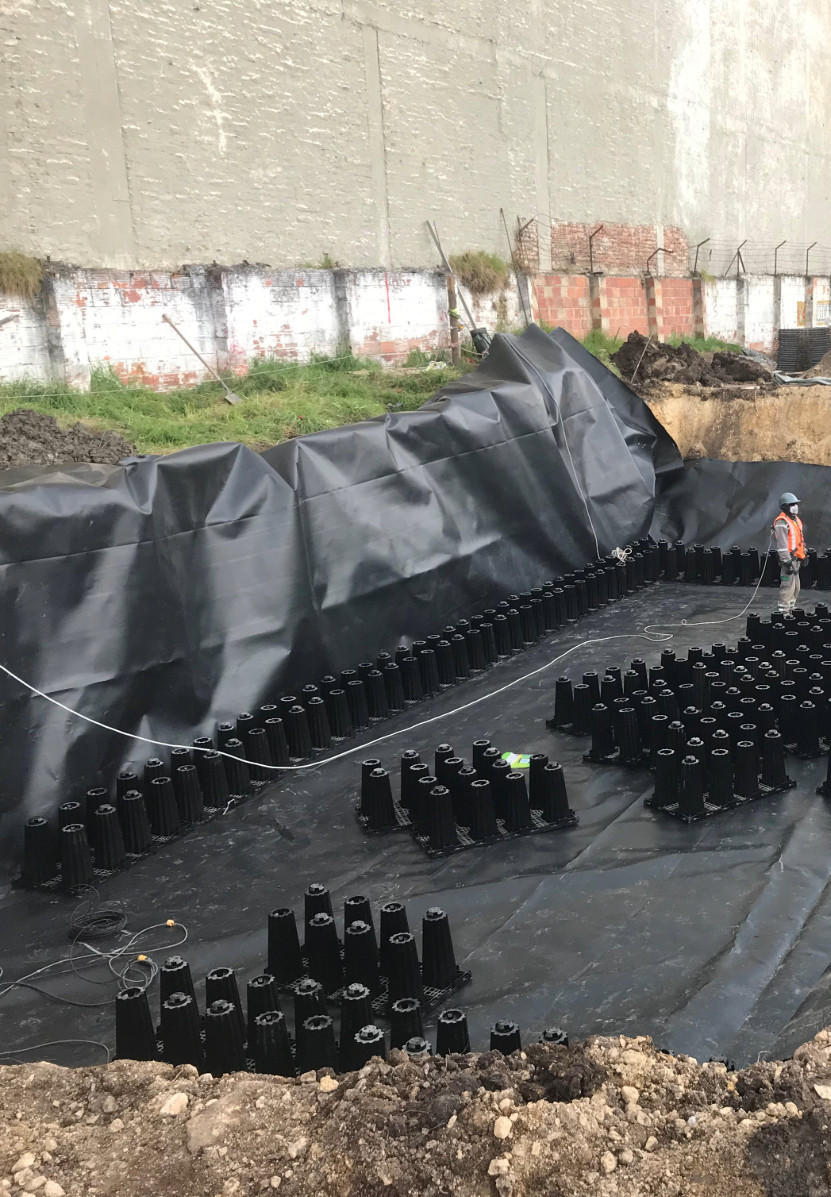 TransMilenio Workshop Yard para autocarros eléctricos em Fontibón, Bogotá, Colômbia