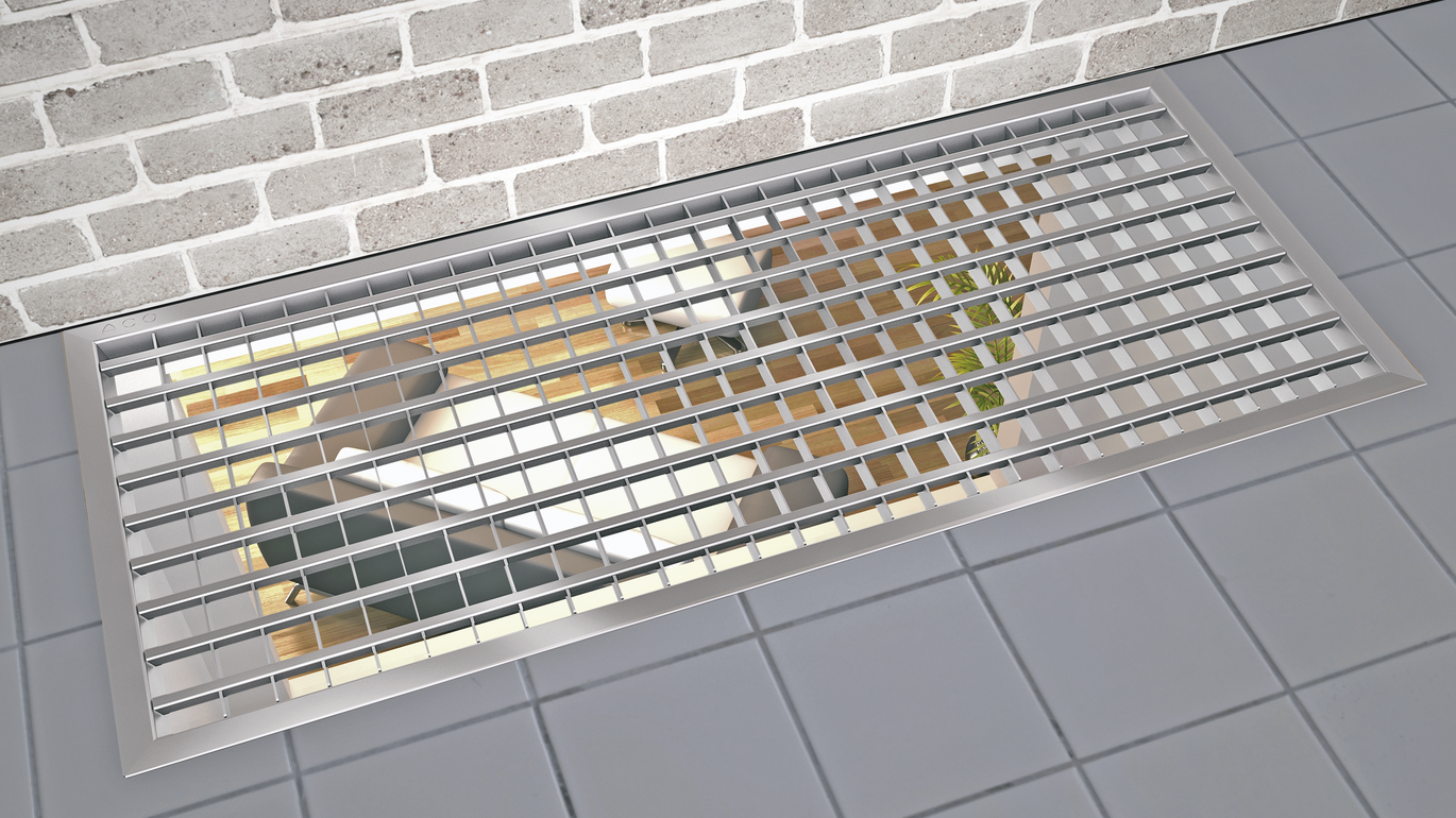 Lichtschacht Design-Rost-Laengsprofil 380402 Im Einbauschacht Plaster Terrasse Gross Copia