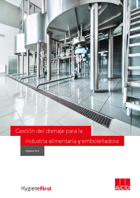 Gestão de drenagem para a indústria alimentar e de engarrafamento
