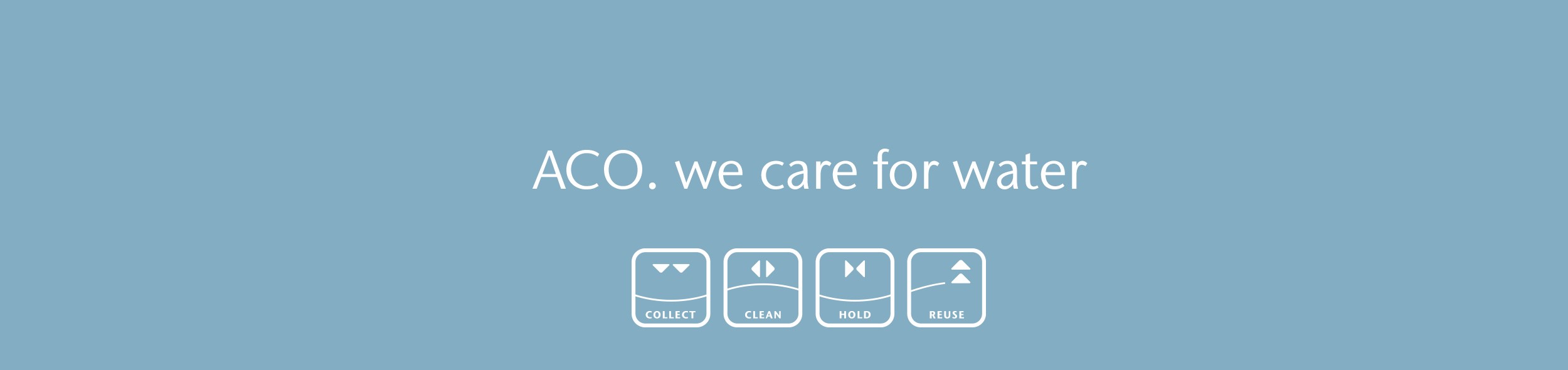 ACO - Typo3 - Slider Home We Care For Water - 2500x590