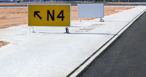 Área da via
