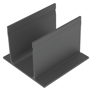 Render Conector União Recta Canal ACO Slimline Plastico (Threshold)