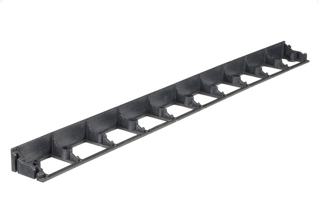 Render da borda ACO, em polipropileno reciclado com dimensões 80x1000mm e 45mm de altura.