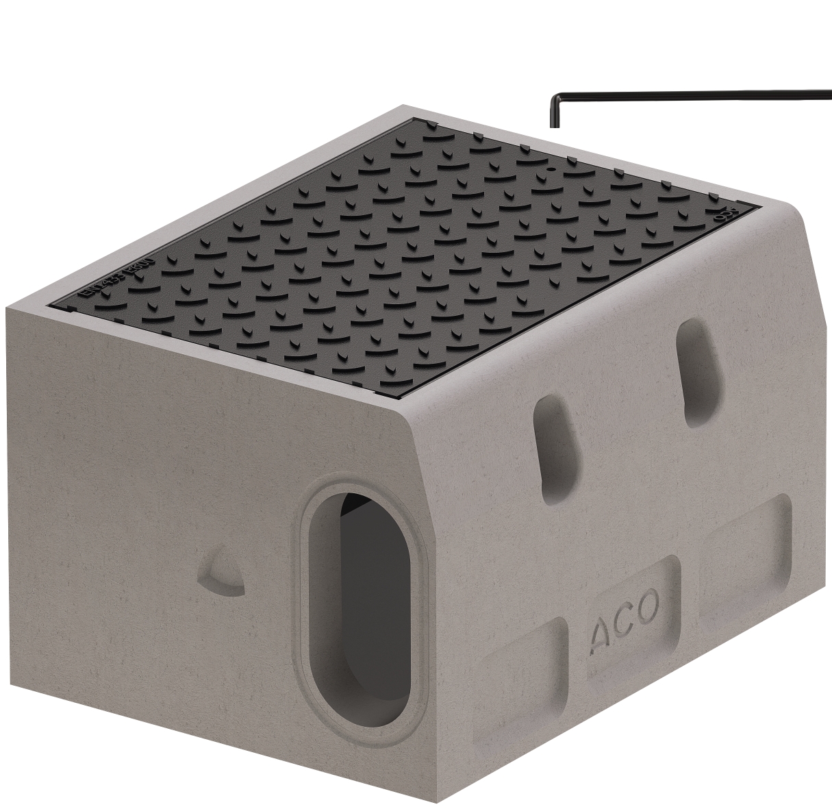 Render cabeça sumidouro canal Kerbdrain HB305 D400