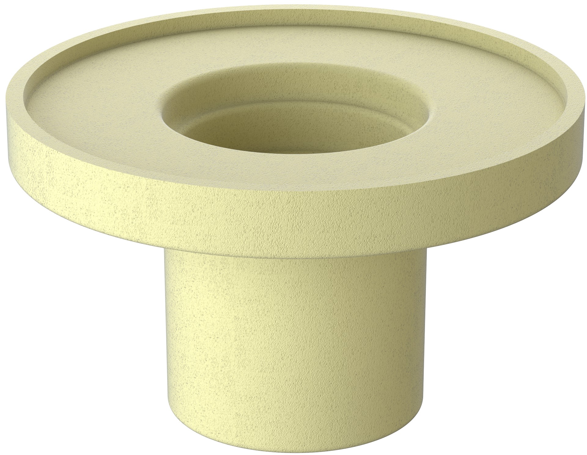 Render do isolamento de poliuretano para fundo sumidouro de coberturas ACO GRAVITY com saída vertical DN70-90 ref.70402202