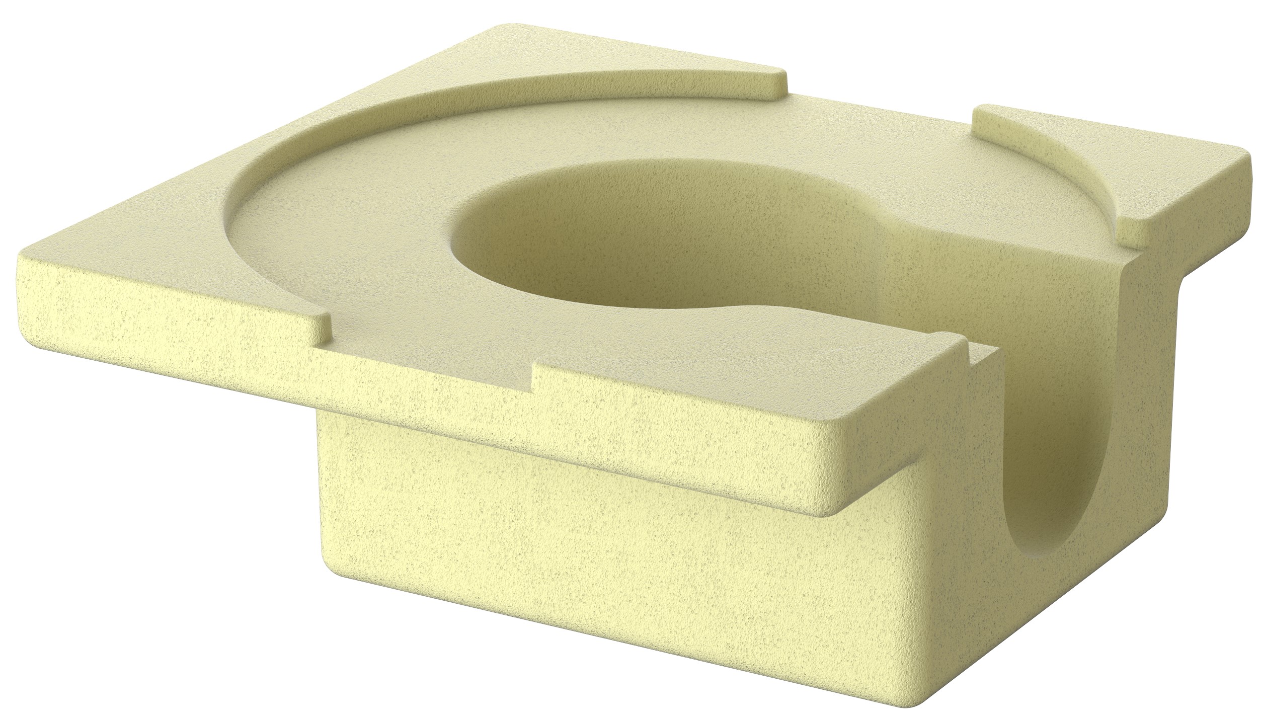 Render do isolamento de poliuretano para fundo sumidouro de coberturas ACO GRAVITY com saída horizontal DN70 ref.70403402
