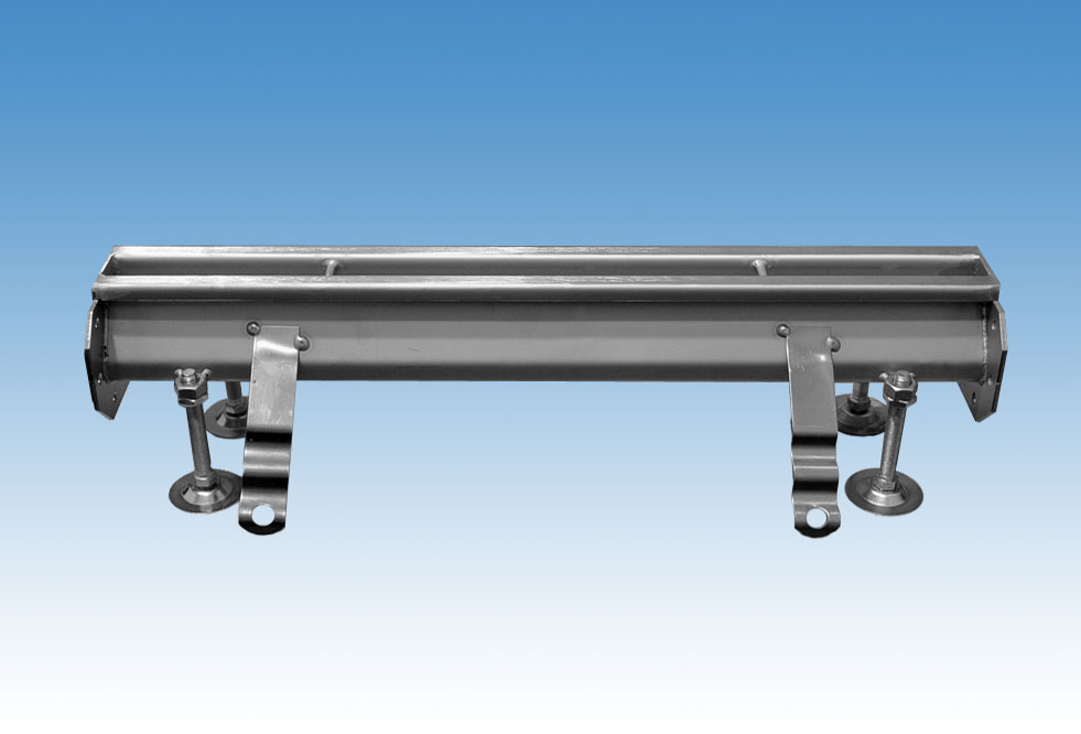 Render do canal RANHURADO ESP L500 H85 de altura interior H70 em aço inoxidável AISI304