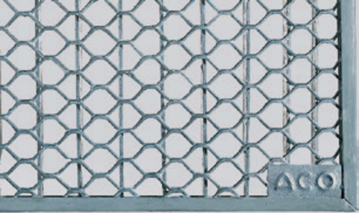 Render generico da grelha para claraboia THERM, grelha entramada romboidal classe de carga 1,5kN.