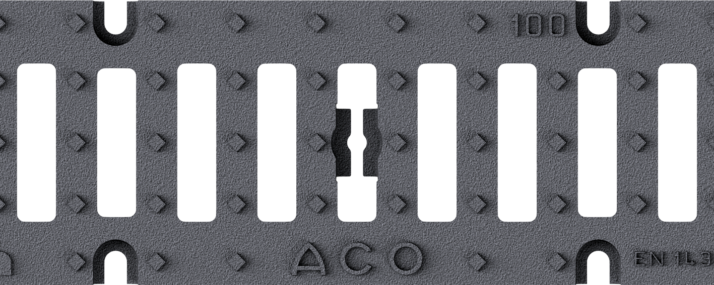 Render Reja Pasarela D400 FF para Canal Xtraline B 100
