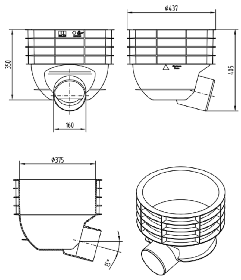 00089010_E Esquema base Combipoint com saida DN160