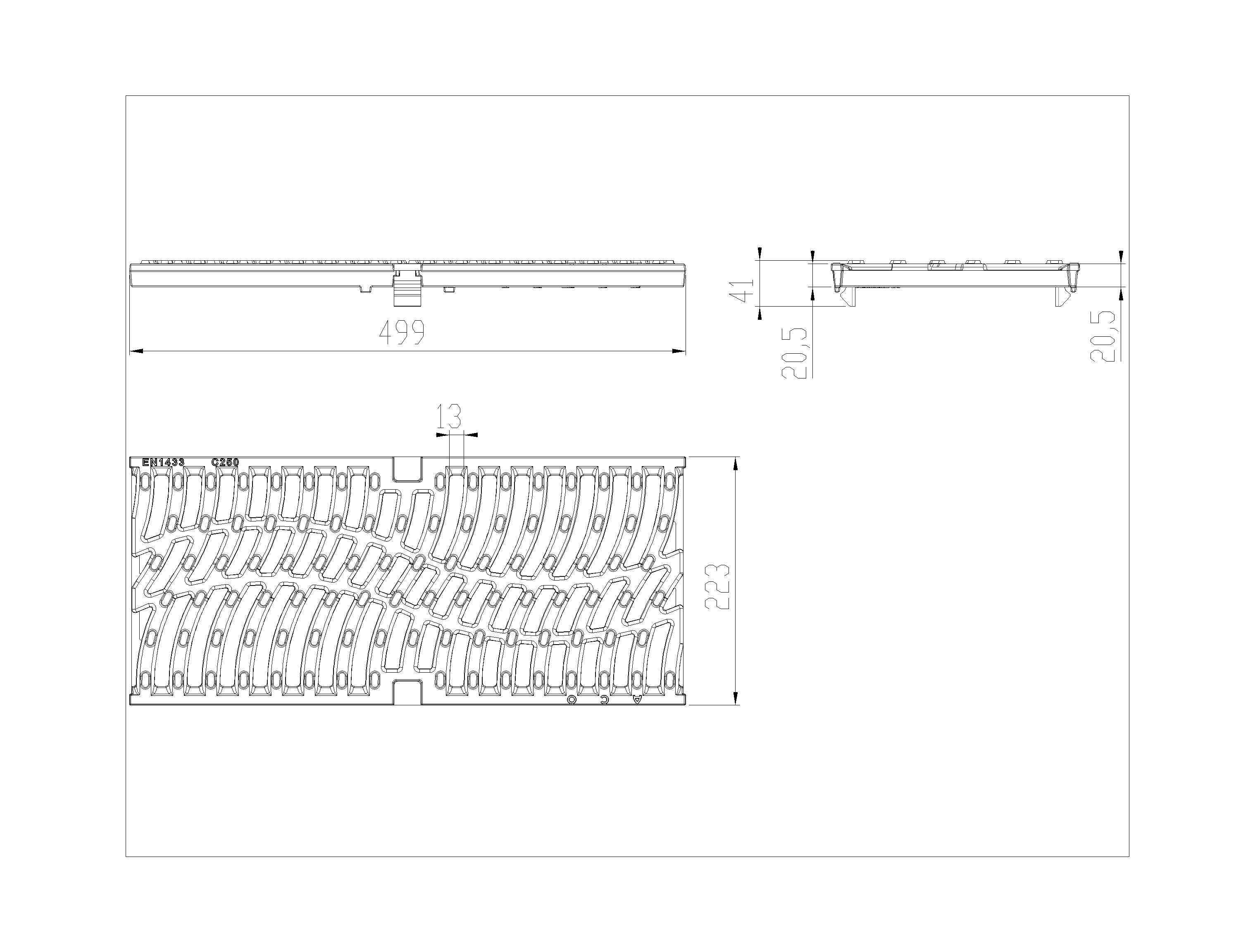 00308030_E Esquema Reja Dune C250 Multidrain/Multiline 200