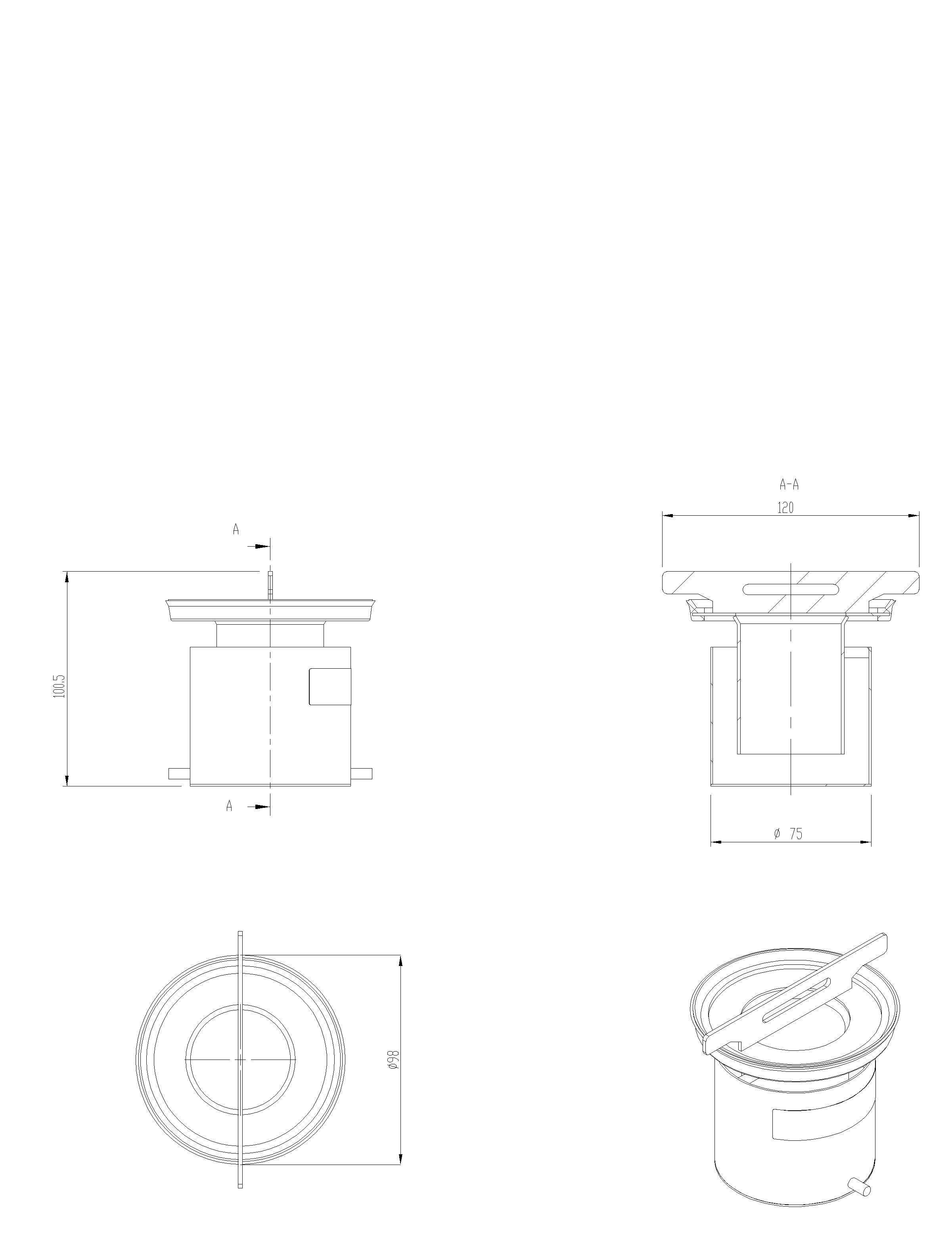 DWG_132493-MODEL Esquema Sifón para Canal Multiline Seal In