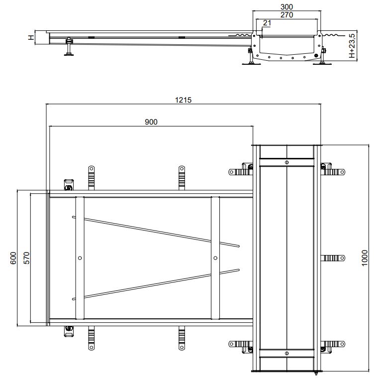 Modular 270 unidad de descarga