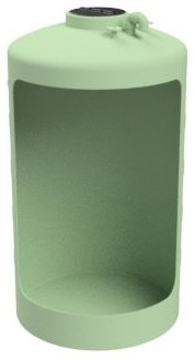Render SL cisterna Render Silo de lamas vertical e enterrado. SL