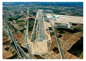Canales de drenaje ACO en el Aeropuerto de Teruel
