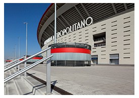 ACO no estádio de futebol de Wanda Metropolitano