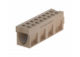 Render do canal MONOBLOCK RD200V 10.0 em betão polimérico com grelha integrada F900