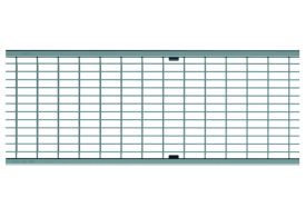 Render Reja Entramada Q+ Antitacon 30x10 para Canales Xtradrain/Multidrain/Multiline/SealIn 150