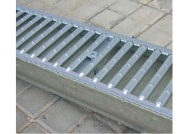 Render do kit ant-rubo do SELF 100, com sistema de fixação por parafusos para la grelha passarela em aço galvanizado.