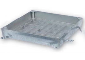 Render del la tapa ajustable para separador de grasas BGP. Incluye 1 tapa rellenable de acero galvanizado L646 A646 H270 B125.