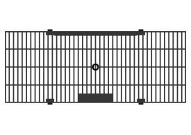 Render Reja Entramada Peatonal PP-PE para Canal Xtraline C 150