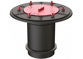 Render da Seção superior en ferro fundido com revestimento de pintura bituminosa para ralos tipo ACO GRAVITY DN70/100 ref.70441022