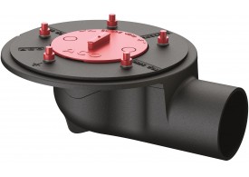 Corpo de ralo não sifonado para coberturas em ferro fundido modelo ACO GRAVITY para impermeabilização com saída horizontal DN100 ref.70541112