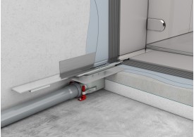 Render canal Showerdrain -S+ instalado com grelha Plate