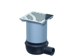 Render do conjunto ACO Easyflow CG000004 que consiste no corpo com grelha 51412300 e fundo 25050500.