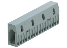 Render do canal Kerbdrain HB255 classe de carga D400 L1000