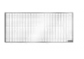 Render generico da grelha para claraboia THERM, grelha entramada 30x10 classe de carga pedonal.