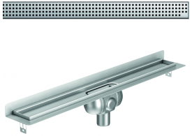Render 3D canal Showerdrain -C 2.0 con marco trasero S/V DN50 H:92-140mm con sifon de 50mm y reja QUADRATO sin tela CD000197 // CD000198 // CD000199 // CD000200 // CD000201 // CD000202 // CD000203