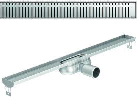 Render 3D canal Showerdrain -C 2.0 sin alas S/H DN50 H:69-140mm con sifon de 25mm y reja PIANO sin tela CD000666 // CD000667 // CD000668 // CD000669 // CD000670 // CD000671 // CD000672