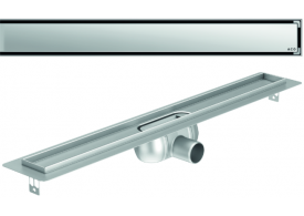 Render 3D canal Showerdrain -C 2.0 con alas S/H DN50 H:92-140mm con sifon de 50mm y reja MASSIVE sin tela CD000449 // CD000450 // CD000451 // CD000452 // CD000453 // CD000454 // CD000455