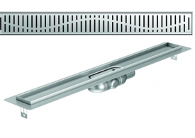 Render 3D canal Showerdrain -C 2.0 con alas S/H lateral DN50 H:69-140mm con sifon de 25mm y reja SQUARE sin tela CD000022 // CD000023 // CD000024 // CD000025 // CD000026 // CD000027 // CD000028