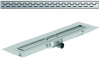 Render 3D canal Showerdrain -C 2.0 con alas S/H DN50 H:92-140mm con sifon de 50mm y reja SLOT con tela CD000773 // CD000774 // CD000775 // CD000776 // CD000777 // CD000778 // CD000779